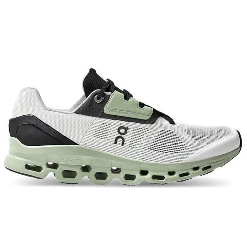 Men's 11 M - On Cloudstratus 39.99212 Sneakers White Black Green Running Shoes